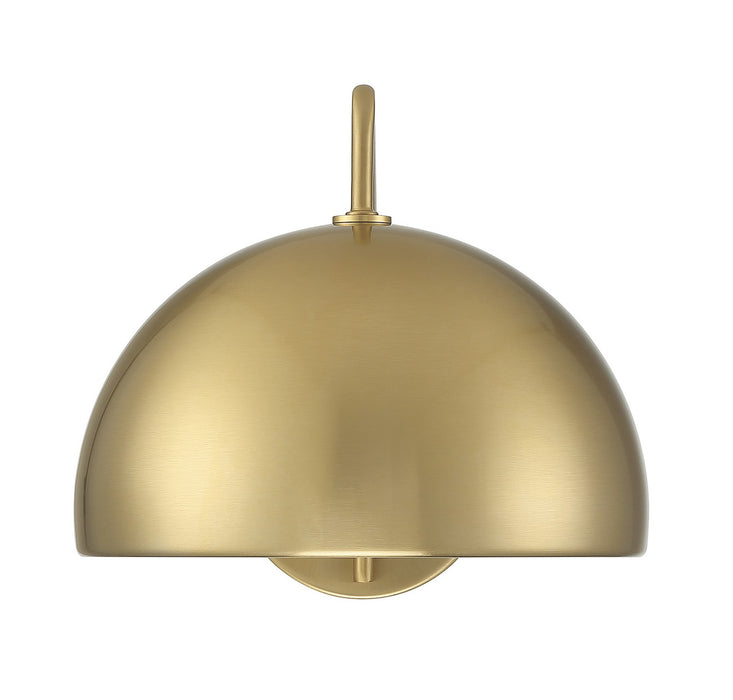 Meridian M90094NB One Light Wall Sconce, Natural Brass