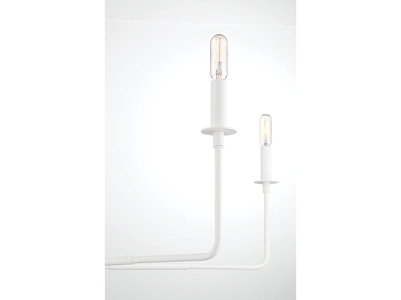 Savoy House 1-2221-6-83 Six Light Chandelier, Bisque White