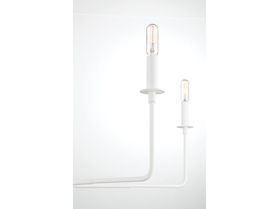 Savoy House 1-2221-6-83 Six Light Chandelier, Bisque White