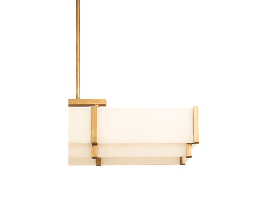 Savoy House 1-2330-5-60 Five Light Linear Chandelier, Distressed Gold