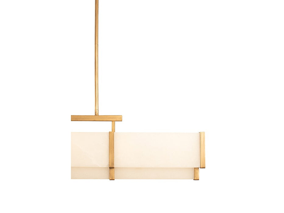 Savoy House 1-2330-5-60 Five Light Linear Chandelier, Distressed Gold