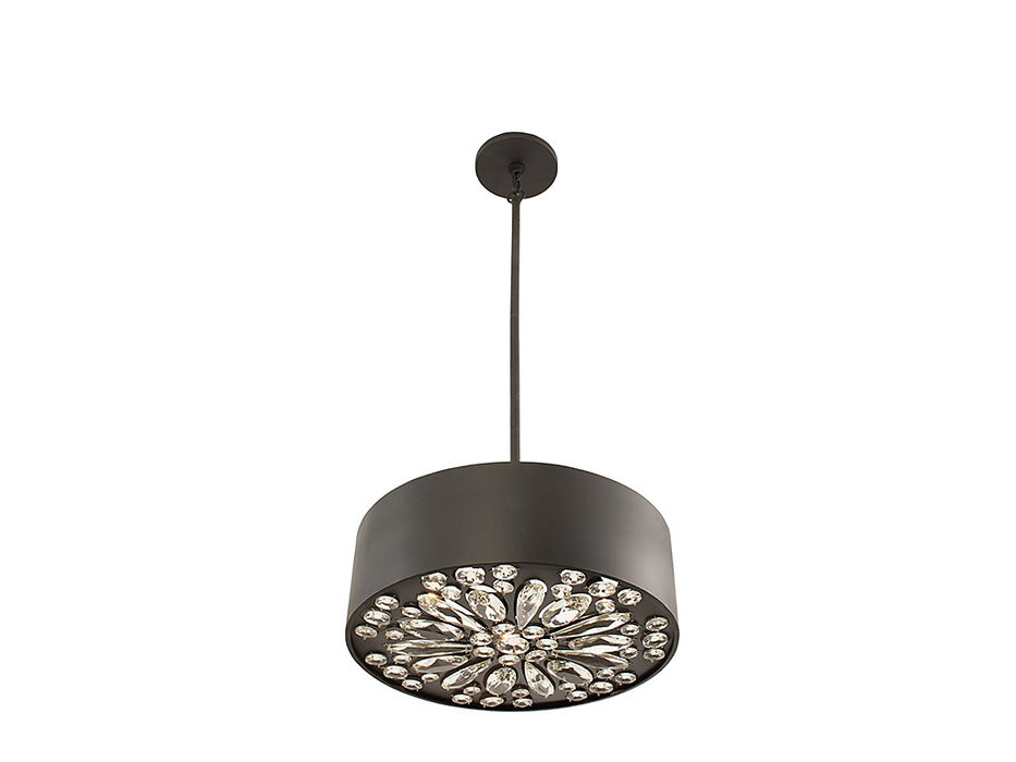Savoy House 6-1272-4-50 Four Light Convertible Semi-Flush/Pendant, Black Cashmere