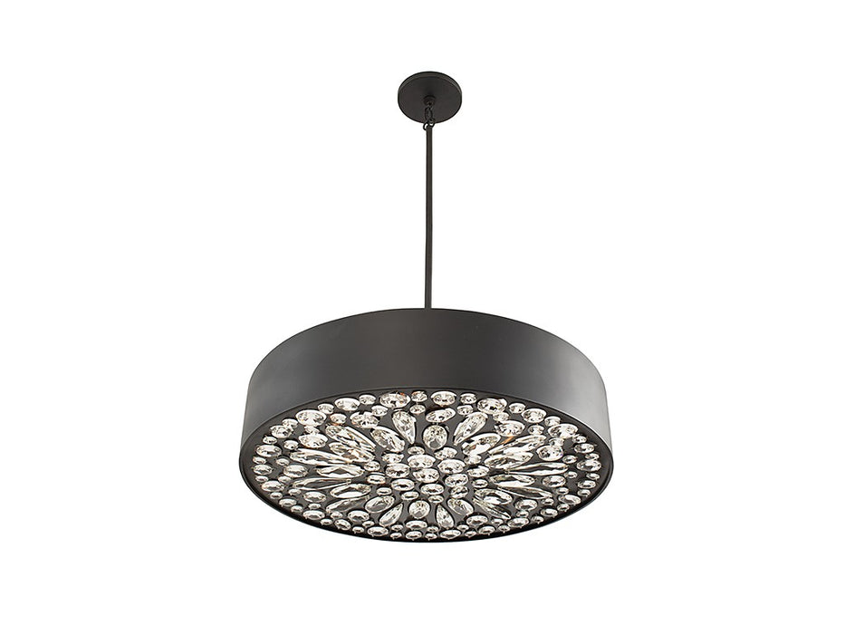 Savoy House 7-1271-6-50 Six Light Pendant, Black Cashmere