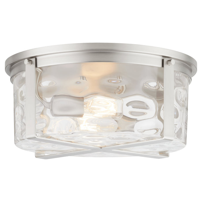 Quorum 3111-2-65 Two Light Ceiling Mount, Satin Nickel