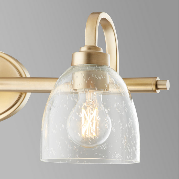 Quorum 5060-3-280 Three Light Vanity, Aged Brass