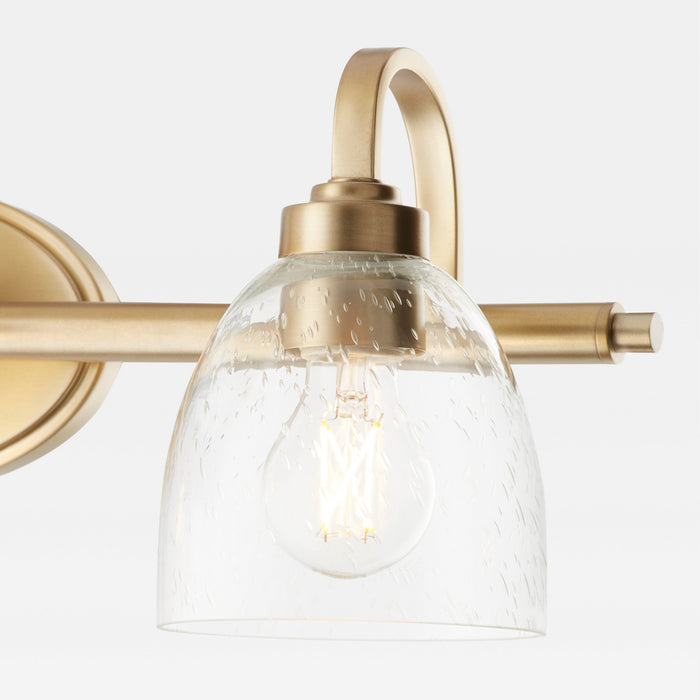 Quorum 5060-3-280 Three Light Vanity, Aged Brass