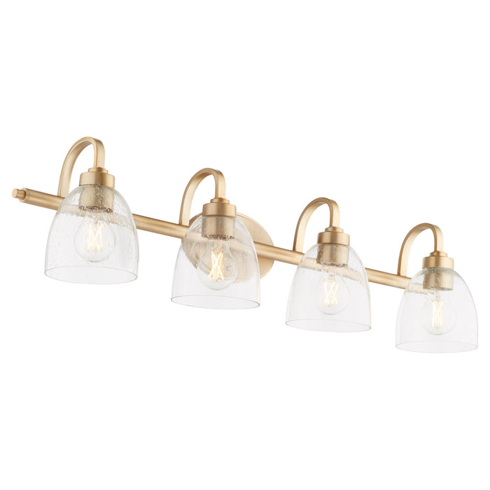 Quorum 5060-4-280 Four Light Vanity, Aged Brass