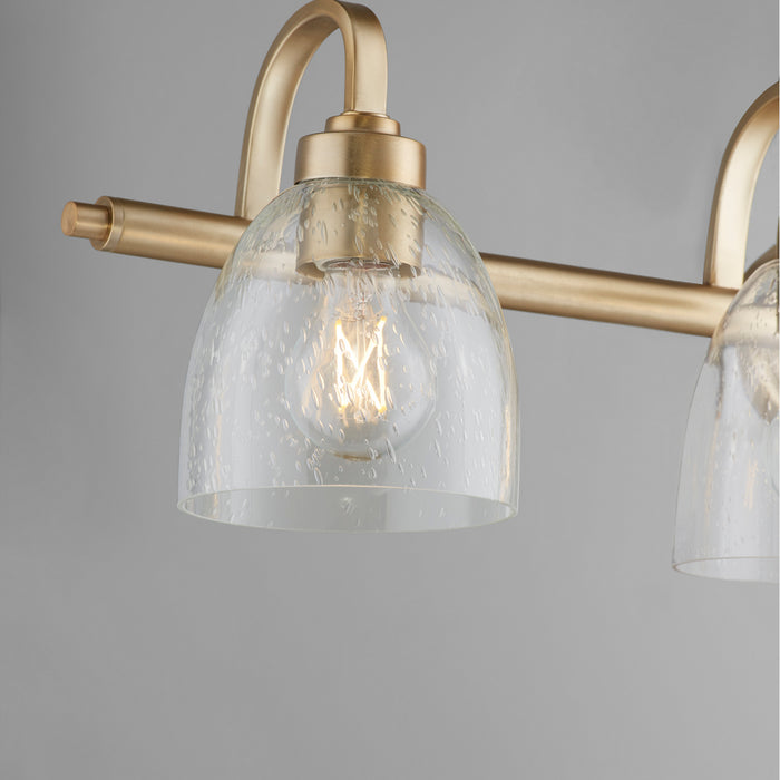 Quorum 5060-4-280 Four Light Vanity, Aged Brass