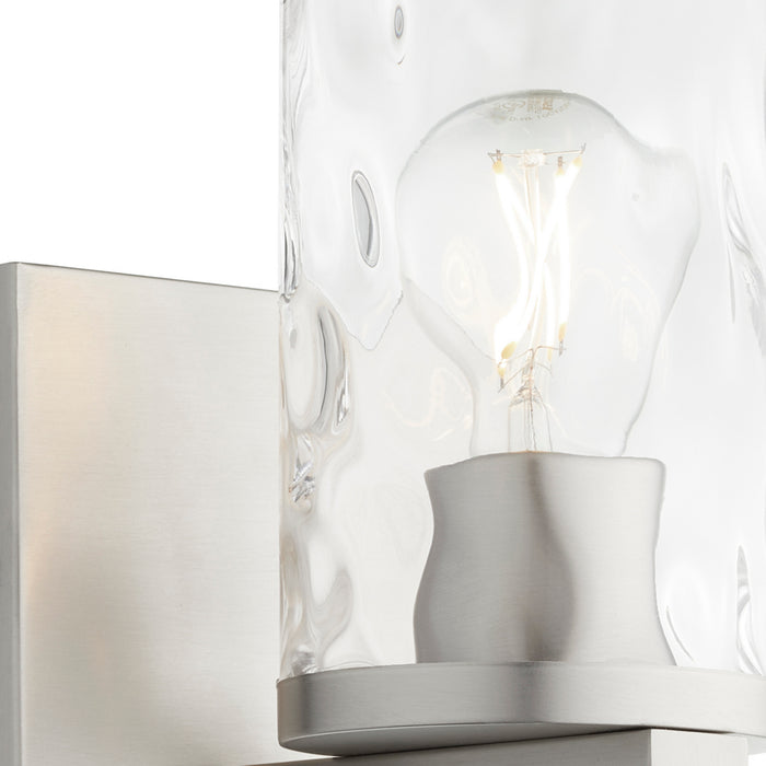 Quorum 5111-1-65 One Light Wall Mount, Satin Nickel