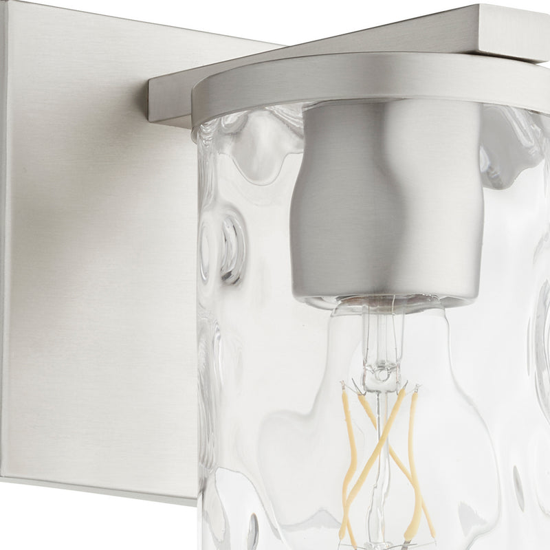 Quorum 5111-1-65 One Light Wall Mount, Satin Nickel