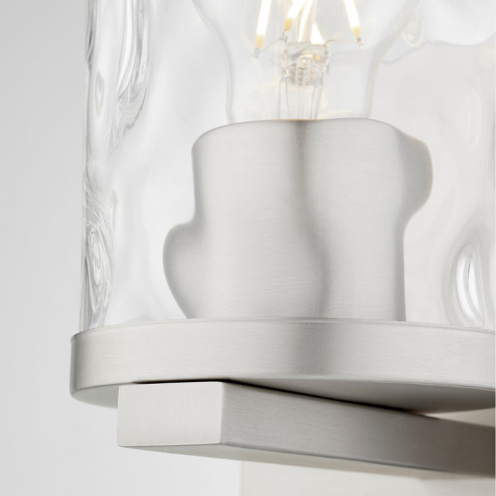 Quorum 5111-1-65 One Light Wall Mount, Satin Nickel