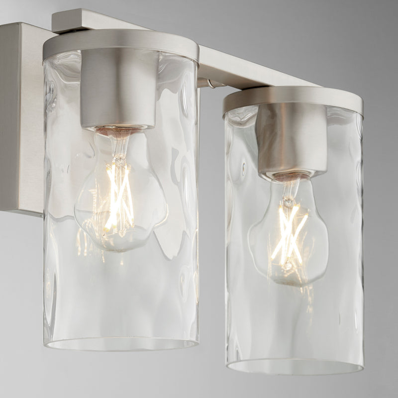 Quorum 5111-2-65 Two Light Vanity, Satin Nickel