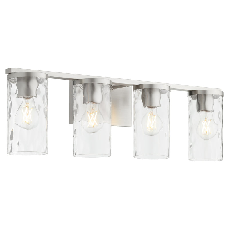 Quorum 5111-4-65 Four Light Vanity, Satin Nickel