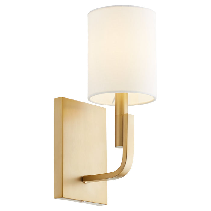 Quorum 5210-1-80 One Light Wall Mount, Aged Brass