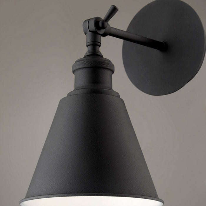 Quorum 5390-69 One Light Wall Mount, Textured Black