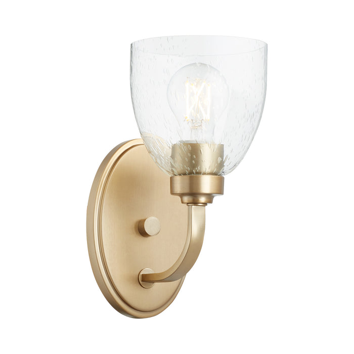 Quorum 5560-1-280 One Light Wall Mount, Aged Brass