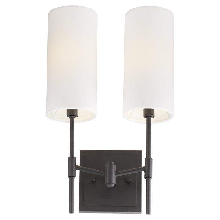 Quorum 563-2-59 Two Light Wall Mount, Matte Black