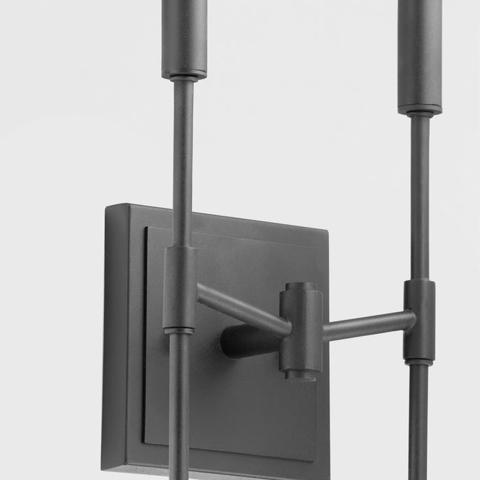 Quorum 563-2-59 Two Light Wall Mount, Matte Black
