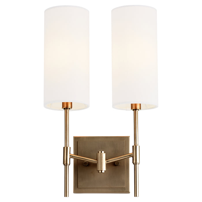 Quorum 563-2-81 Two Light Wall Mount, Dark Brass