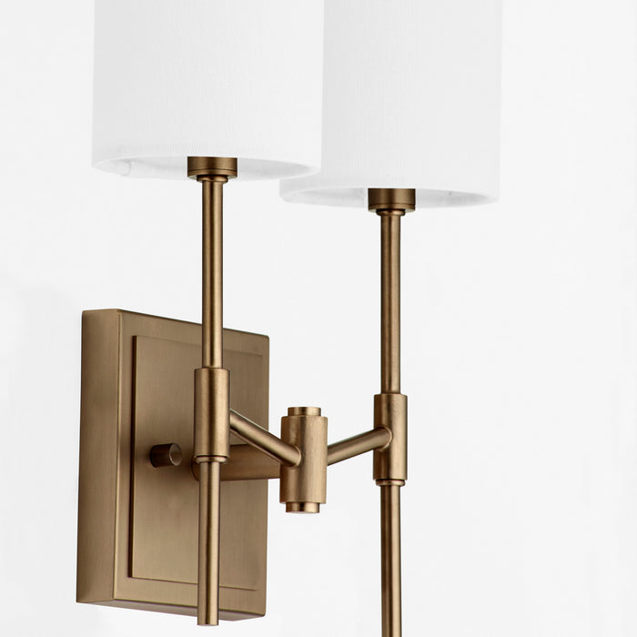 Quorum 563-2-81 Two Light Wall Mount, Dark Brass