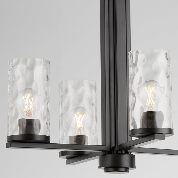 Quorum 6111-4-59 Four Light Chandelier, Matte Black