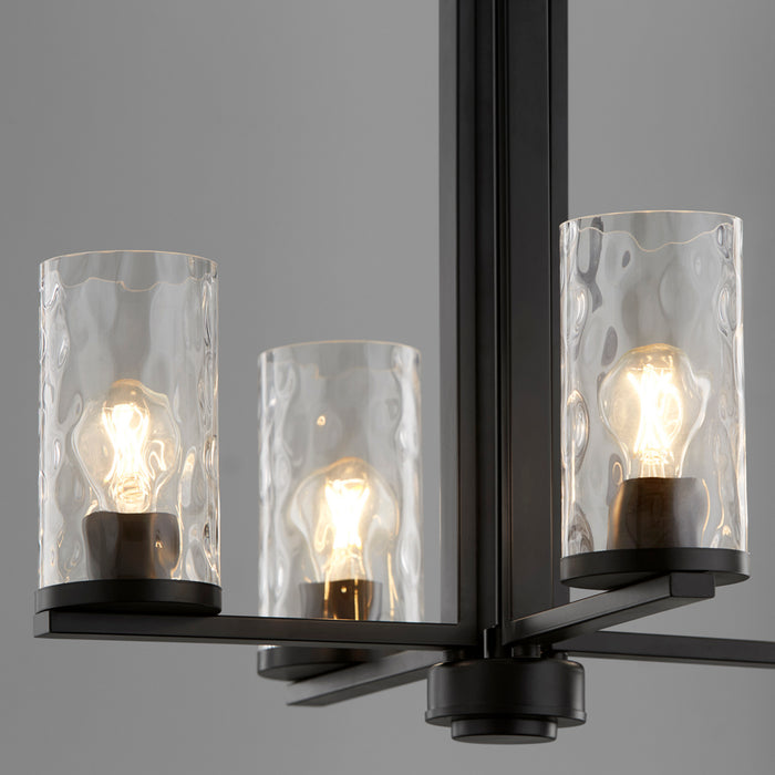 Quorum 6111-4-59 Four Light Chandelier, Matte Black