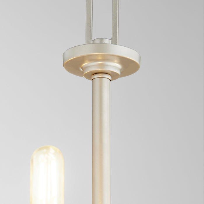 Quorum 6160-3-64 Three Light Chandelier, Classic Nickel