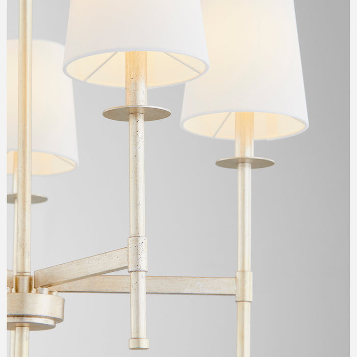 Quorum 624-5-60 Five Light Chandelier, Aged Silver Leaf