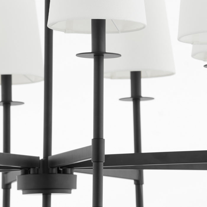 Quorum 624-8-59 Eight Light Chandelier, Matte Black