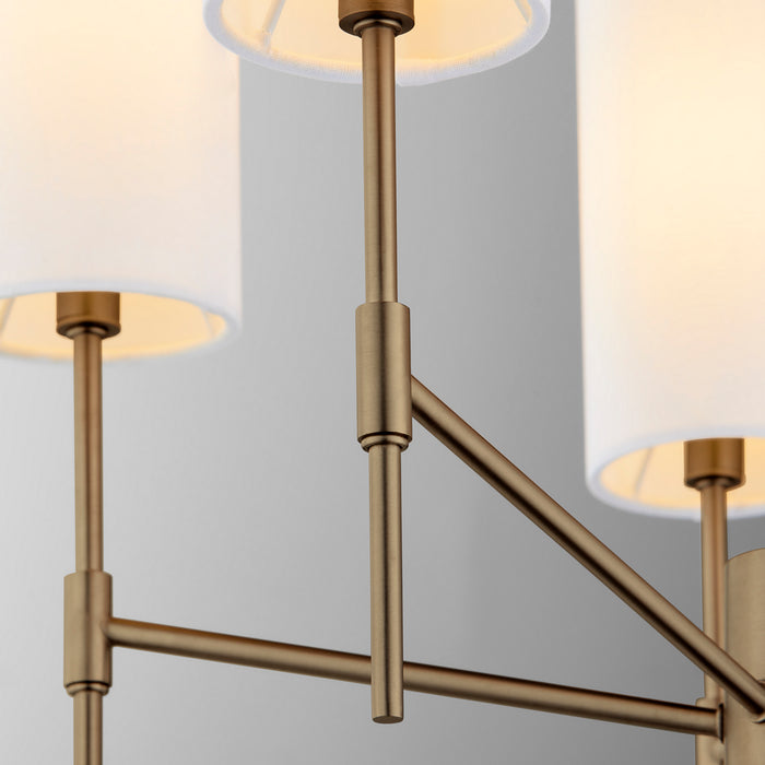 Quorum 663-5-81 Five Light Chandelier, Dark Brass