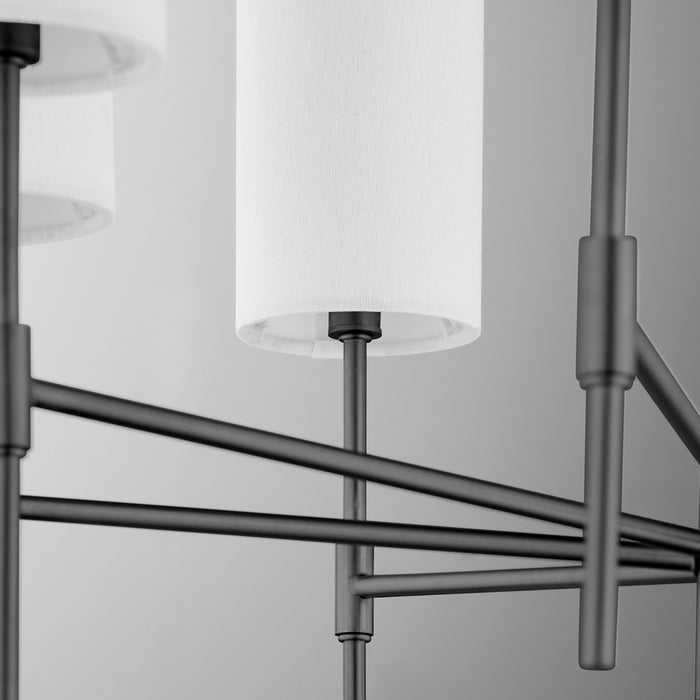 Quorum 663-8-59 Eight Light Chandelier, Matte Black