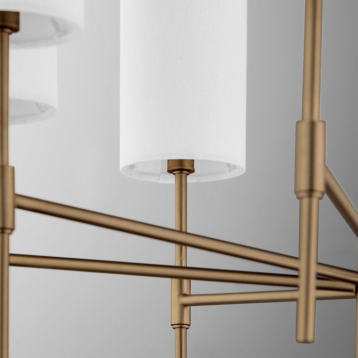 Quorum 663-8-81 Eight Light Chandelier, Dark Brass