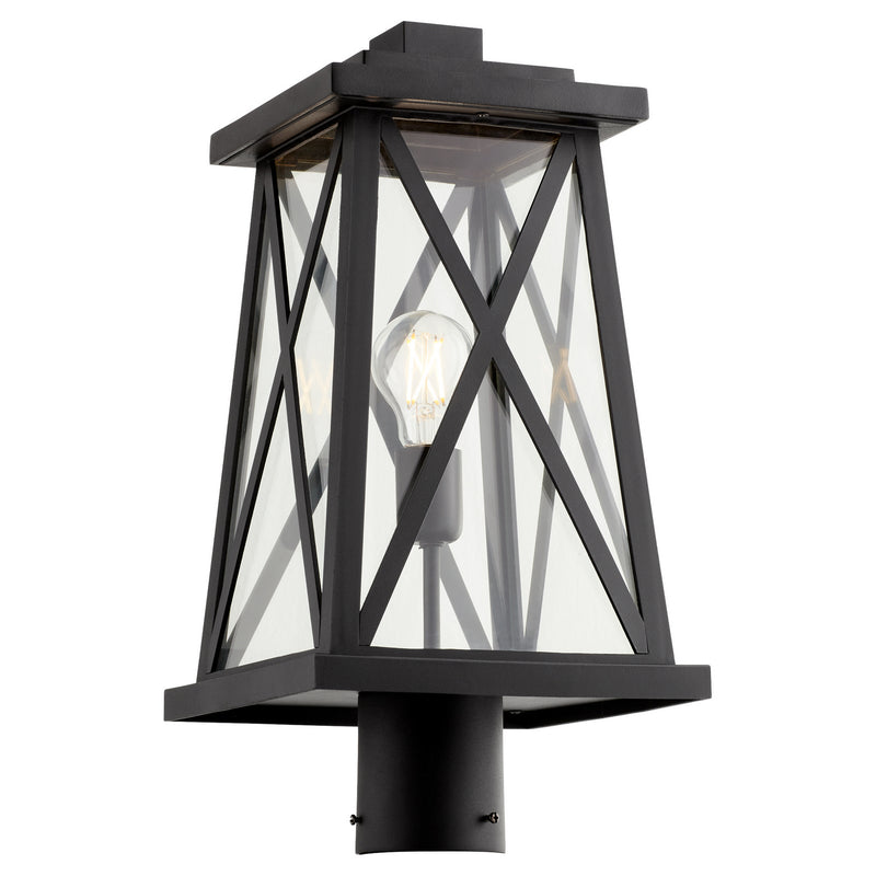 Quorum 727-16-69 One Light Post Mount, Textured Black