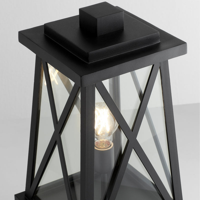 Quorum 727-16-69 One Light Post Mount, Textured Black
