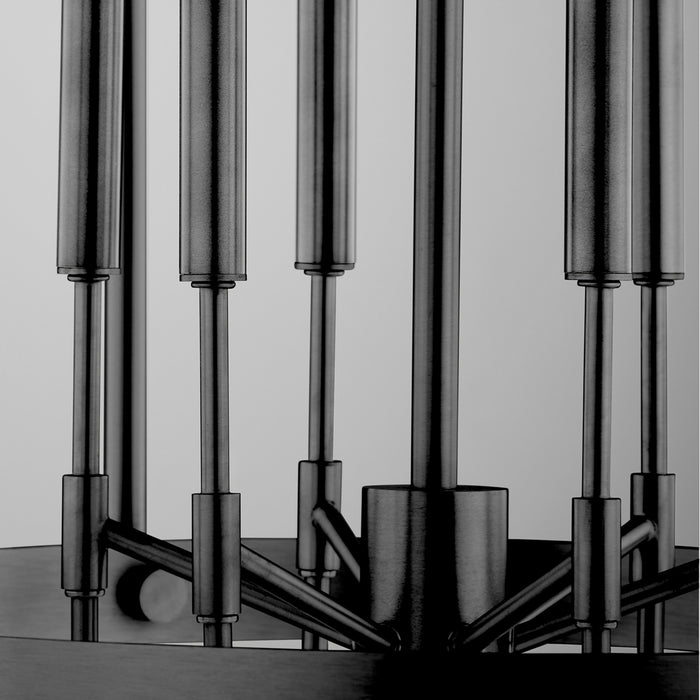 Quorum 863-6-59 Six Light Entry, Matte Black