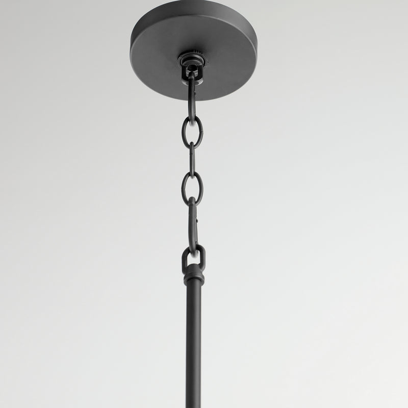 Quorum 3374-59 One Light Pendant, Matte Black