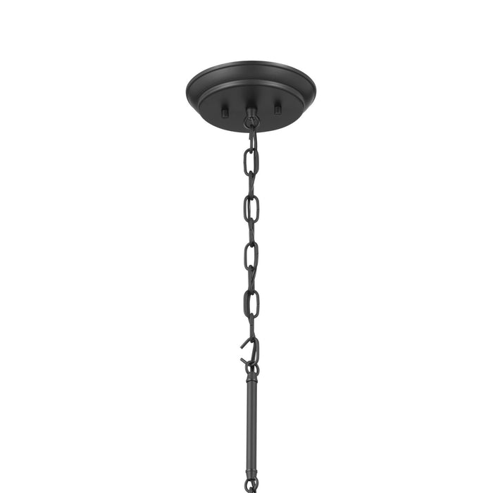Kichler 52509BK Eight Light Chandelier, Black