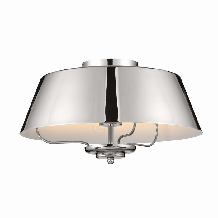 Kichler 52542PN Three Light Pendant/Semi Flush, Polished Nickel