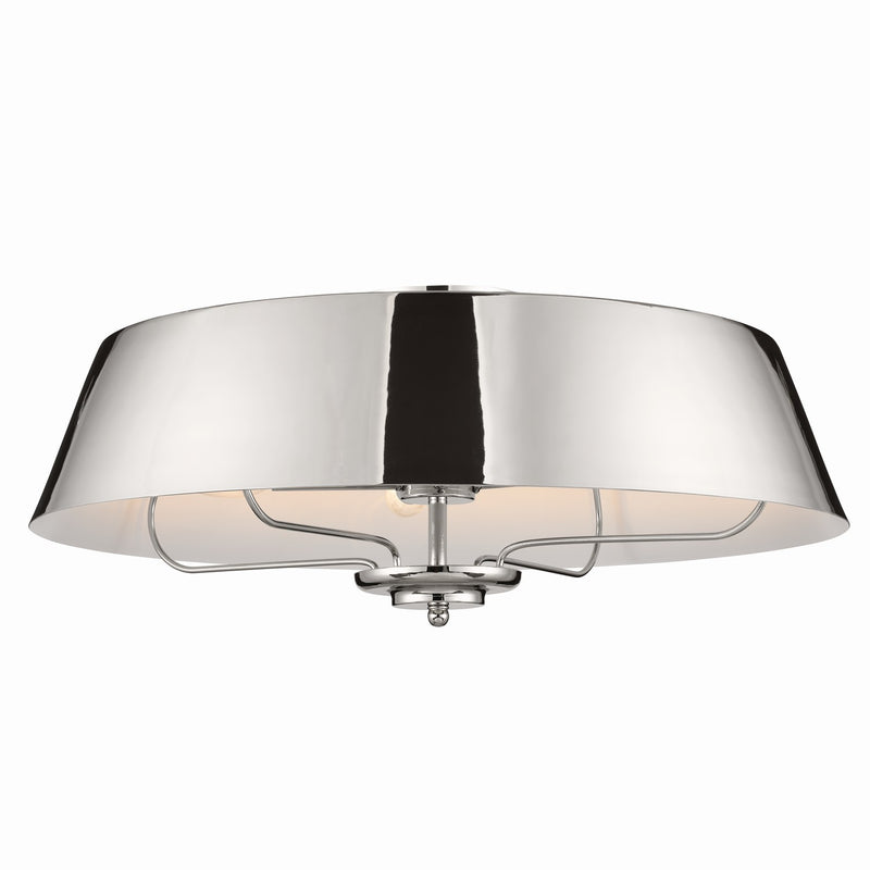 Kichler 52543PN Four Light Pendant/Semi Flush, Polished Nickel