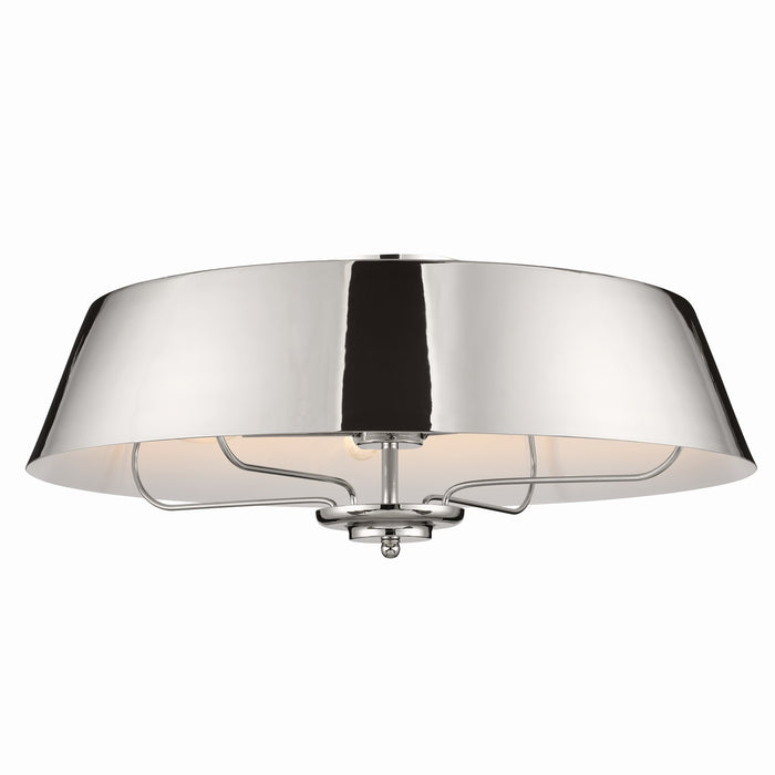 Kichler 52543PN Four Light Pendant/Semi Flush, Polished Nickel
