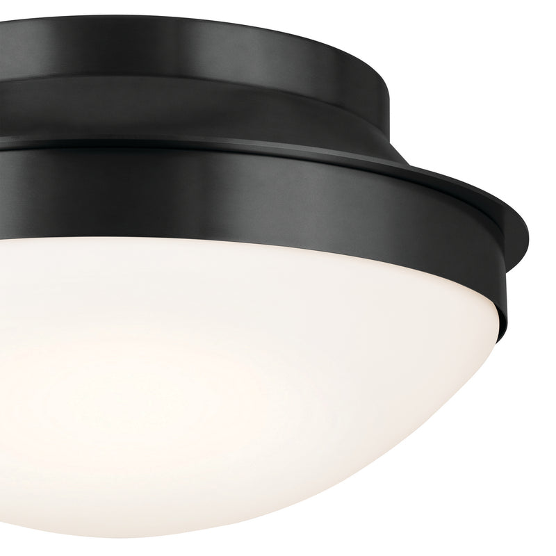 Kichler 52544BK Two Light Flush Mount, Black