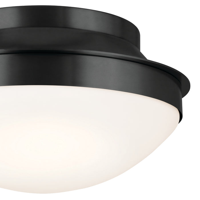Kichler 52544BK Two Light Flush Mount, Black