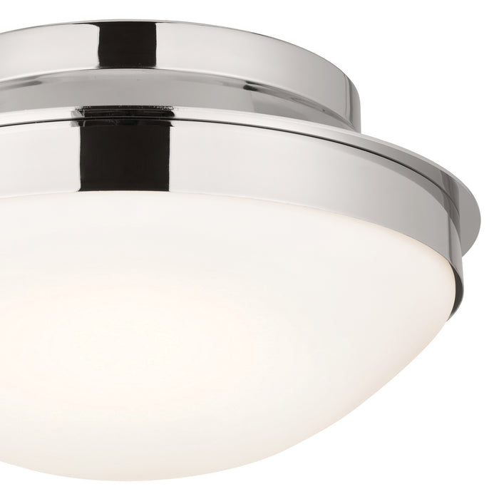 Kichler 52544PN Two Light Flush Mount, Polished Nickel