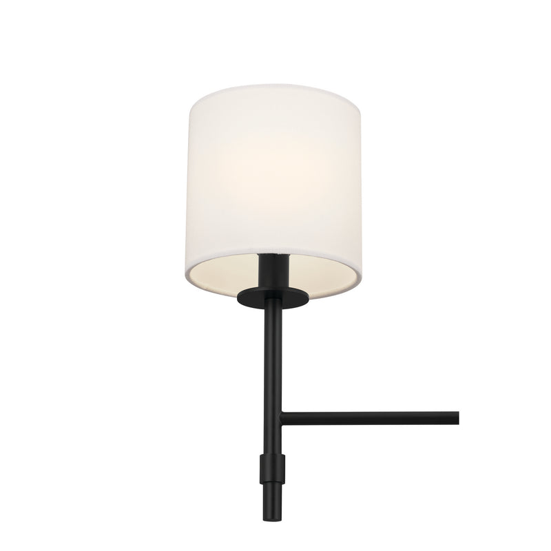 Kichler 52500BK Six Light Chandelier, Black