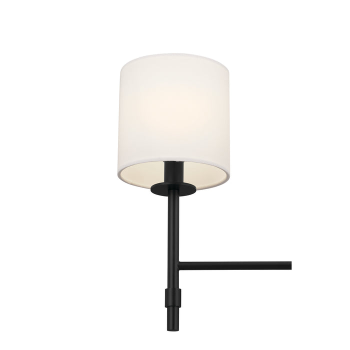 Kichler 52500BK Six Light Chandelier, Black
