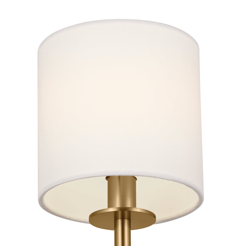 Kichler 52505BNB One Light Wall Sconce, Brushed Natural Brass