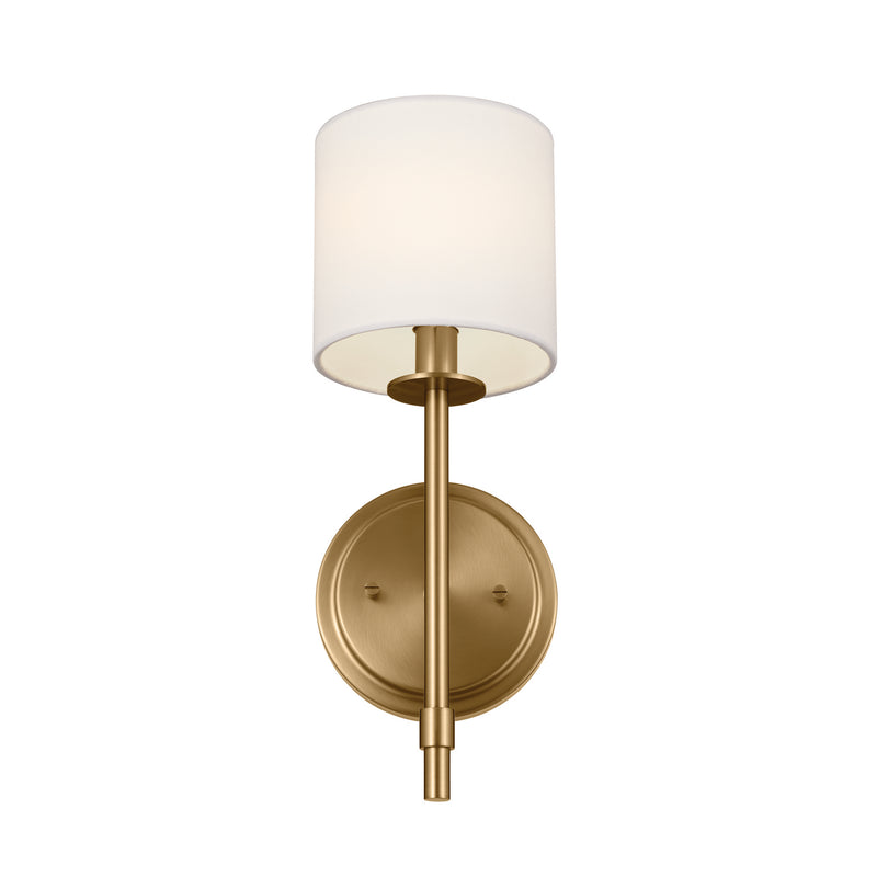 Kichler 52505BNB One Light Wall Sconce, Brushed Natural Brass