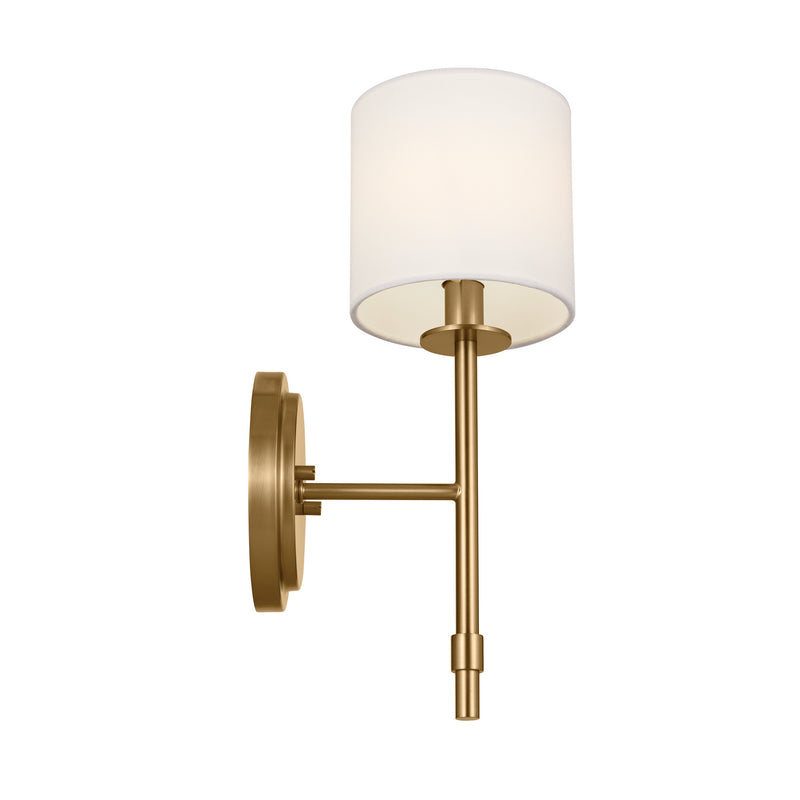 Kichler 52505BNB One Light Wall Sconce, Brushed Natural Brass
