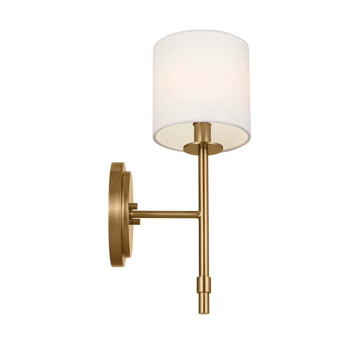 Kichler 52505BNB One Light Wall Sconce, Brushed Natural Brass