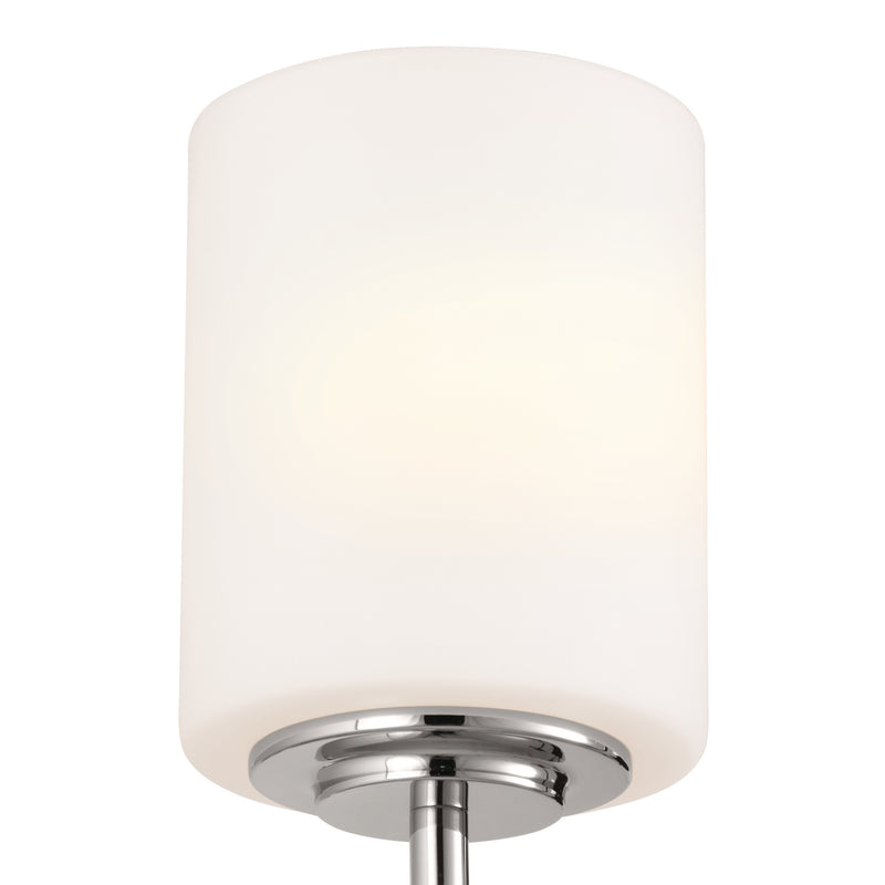 Kichler 55140PN One Light Wall Sconce, Polished Nickel